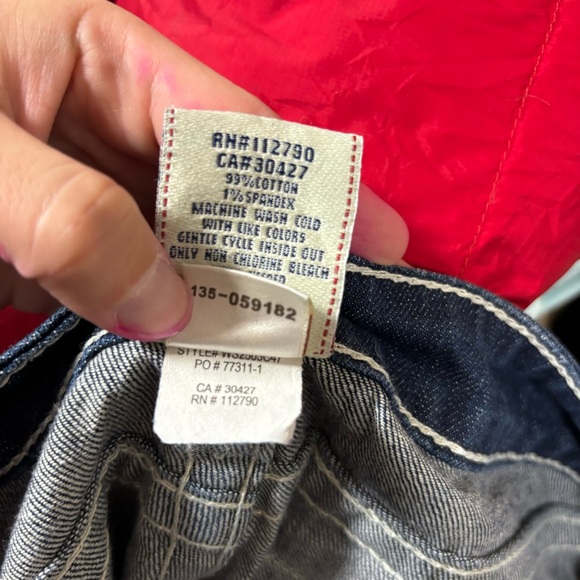 True religion Joey dark wash low rise flare jeans 28 - Picture 6 of 6